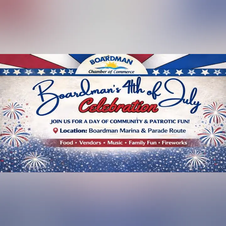 Boardman's 4th of July Celebration at Boardman Marina features food, vendors, music, family fun, and fireworks!