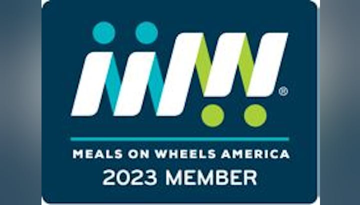 Meals on Wheels America 2023 member badge/logo.