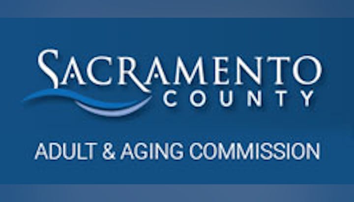 Logo of Sacramento County Adult & Aging Commission.