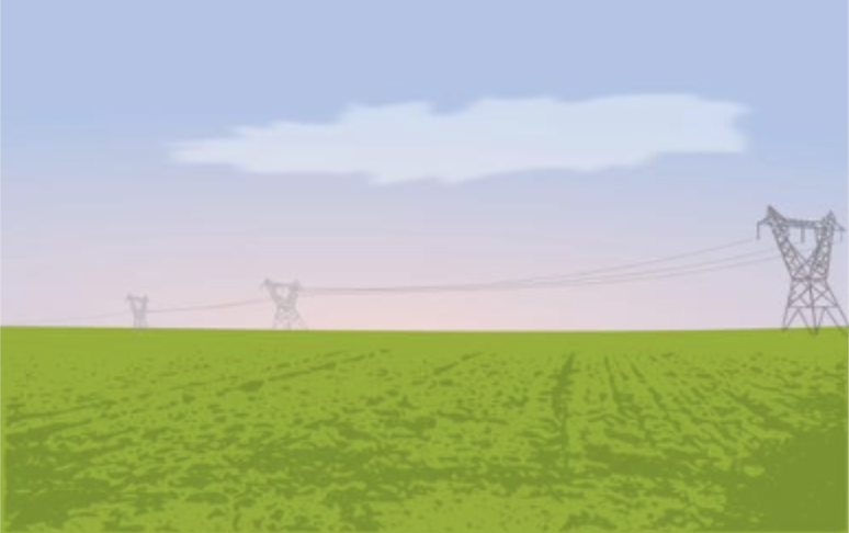 May contain: cable, power lines, and electric transmission tower