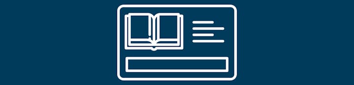 a library card white icon