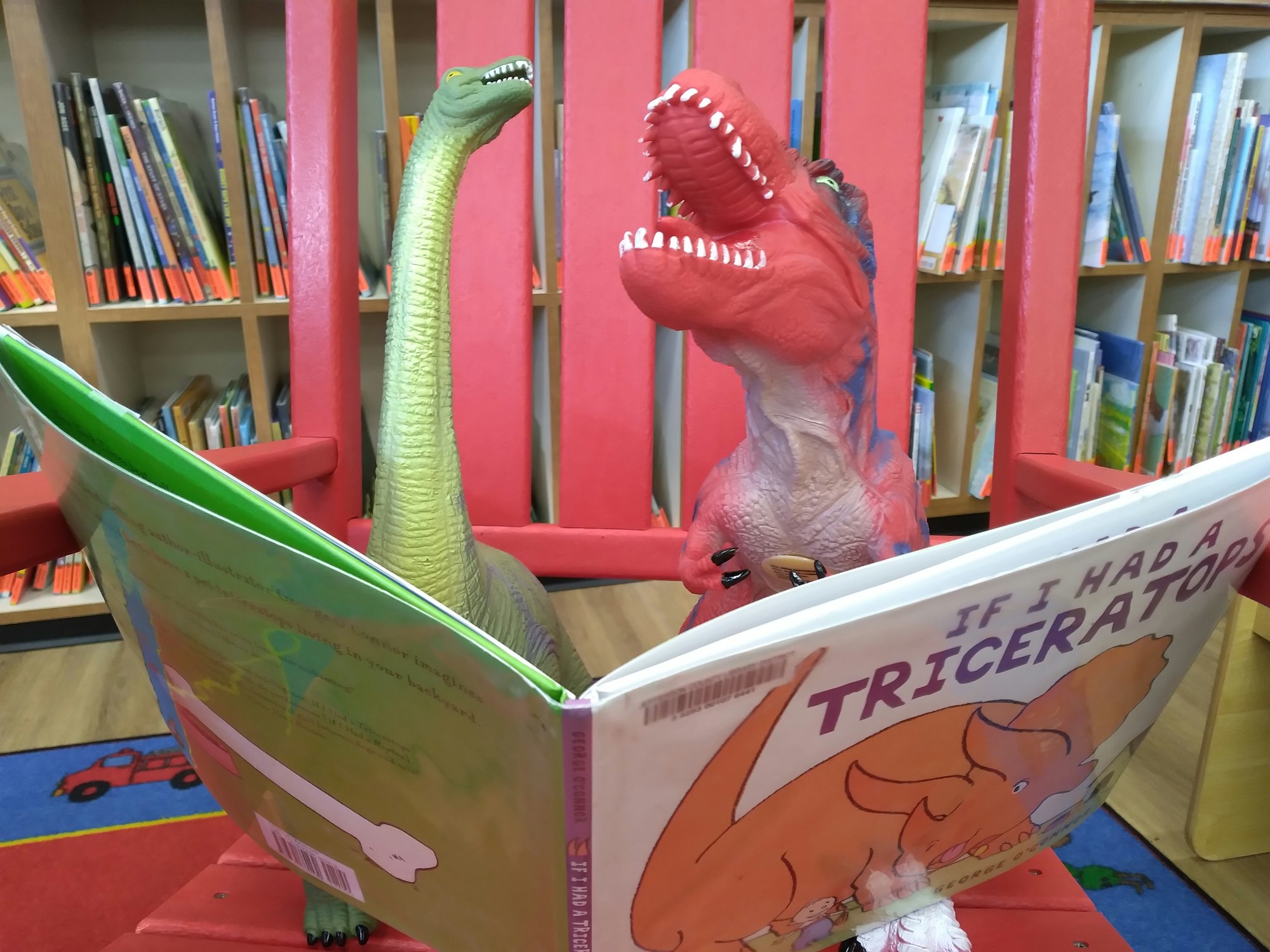 2021 Dinovember reading a book