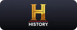 The image features the logo of the History Channel, showcasing its focus on historical content.