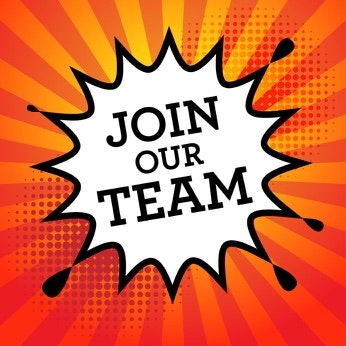 Poster with words "Join our Team"
