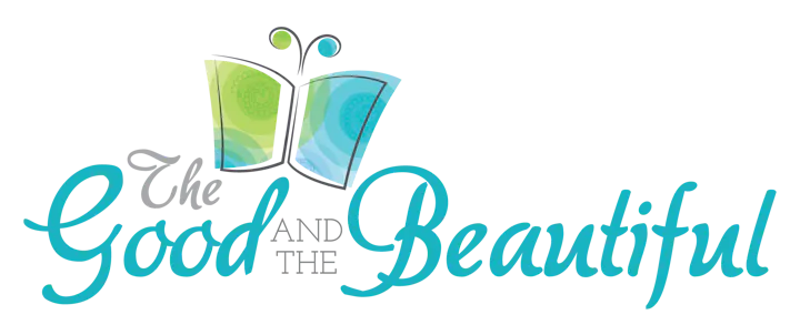 The image features a colorful logo for "The Good and The Beautiful," displaying a butterfly and styled text.