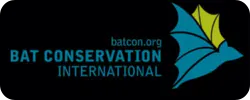The image features the logo of Bat Conservation International, emphasizing bat conservation efforts.
