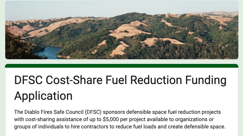DFSC offers up to $5,000 per project for fuel reduction to create defensible space, supporting organizations and groups.