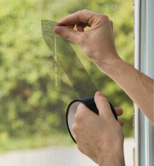 repairing a window screen