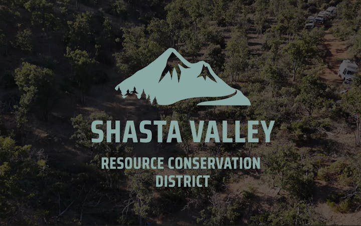 Mountain logo over the text "SHASTA VALLEY RESOURCE CONSERVATION DISTRICT."