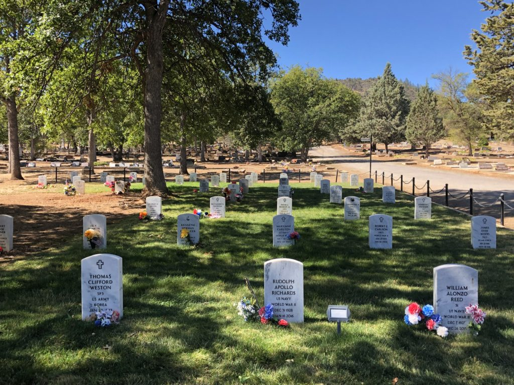 Evergreen Cemetery Veteran's Section