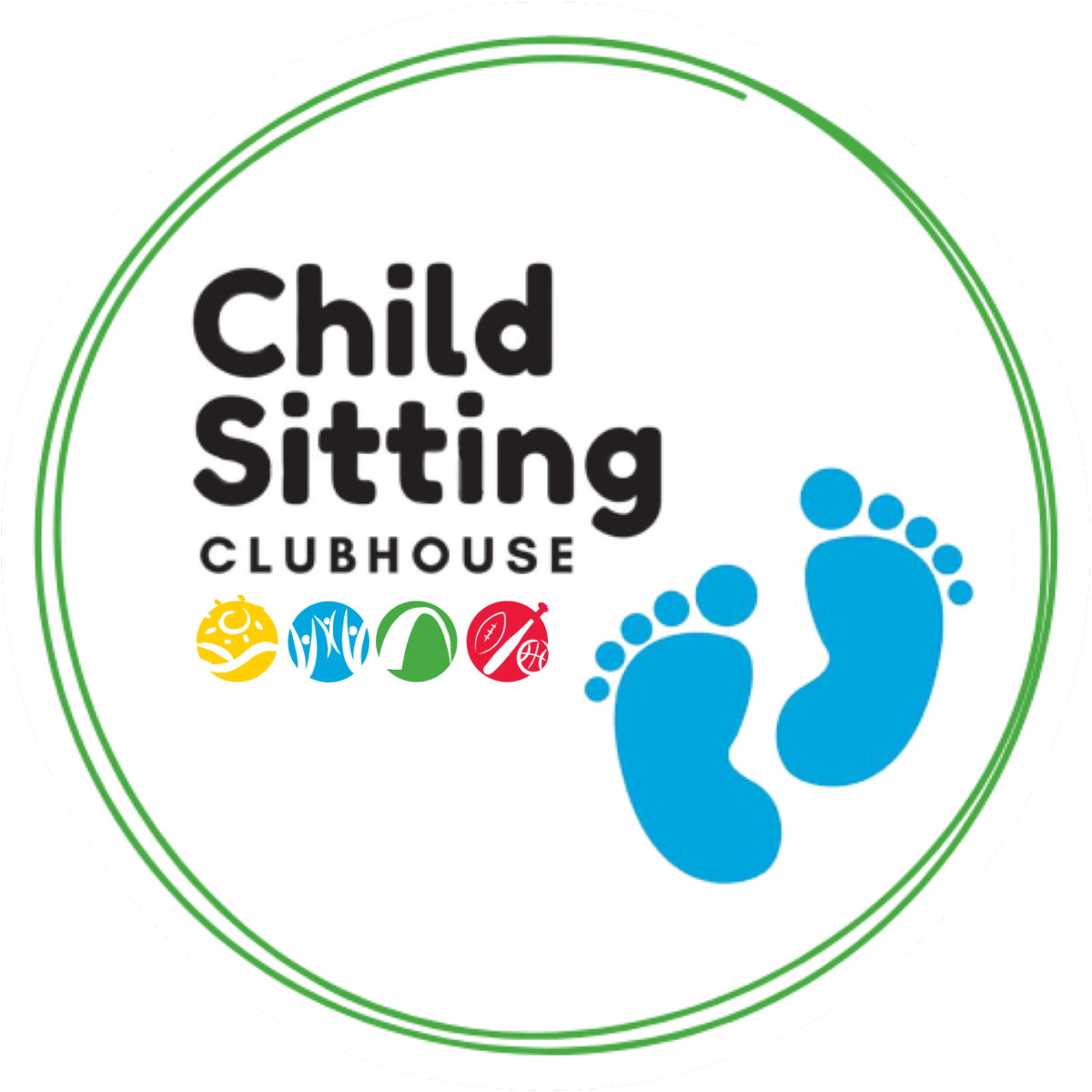 Child Sitting Clubhouse Logo