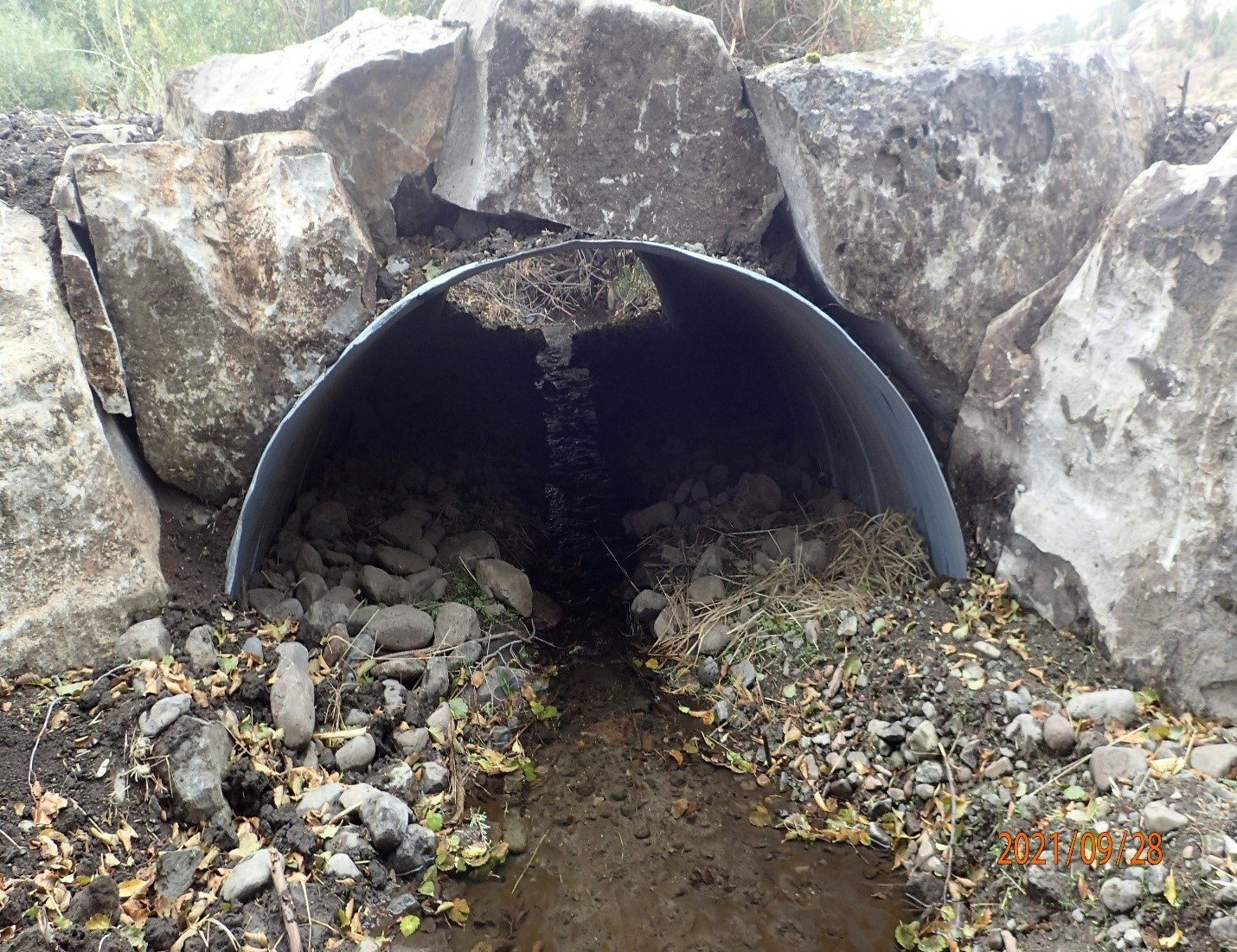 Upper Pine Hollow Middle Culvert After Work
