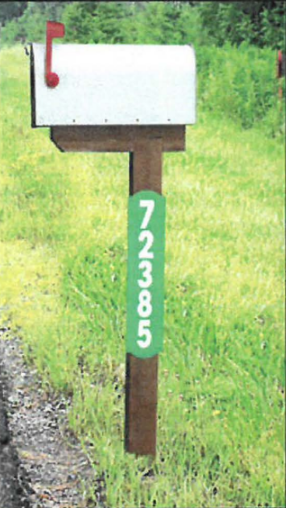 May contain: mailbox and address numbers
