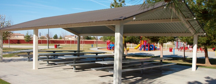 roof, park benchs, picnic bench, shade, park