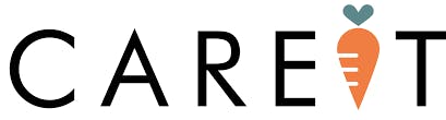 The word "CARROT" with a carrot shape replacing the "O."