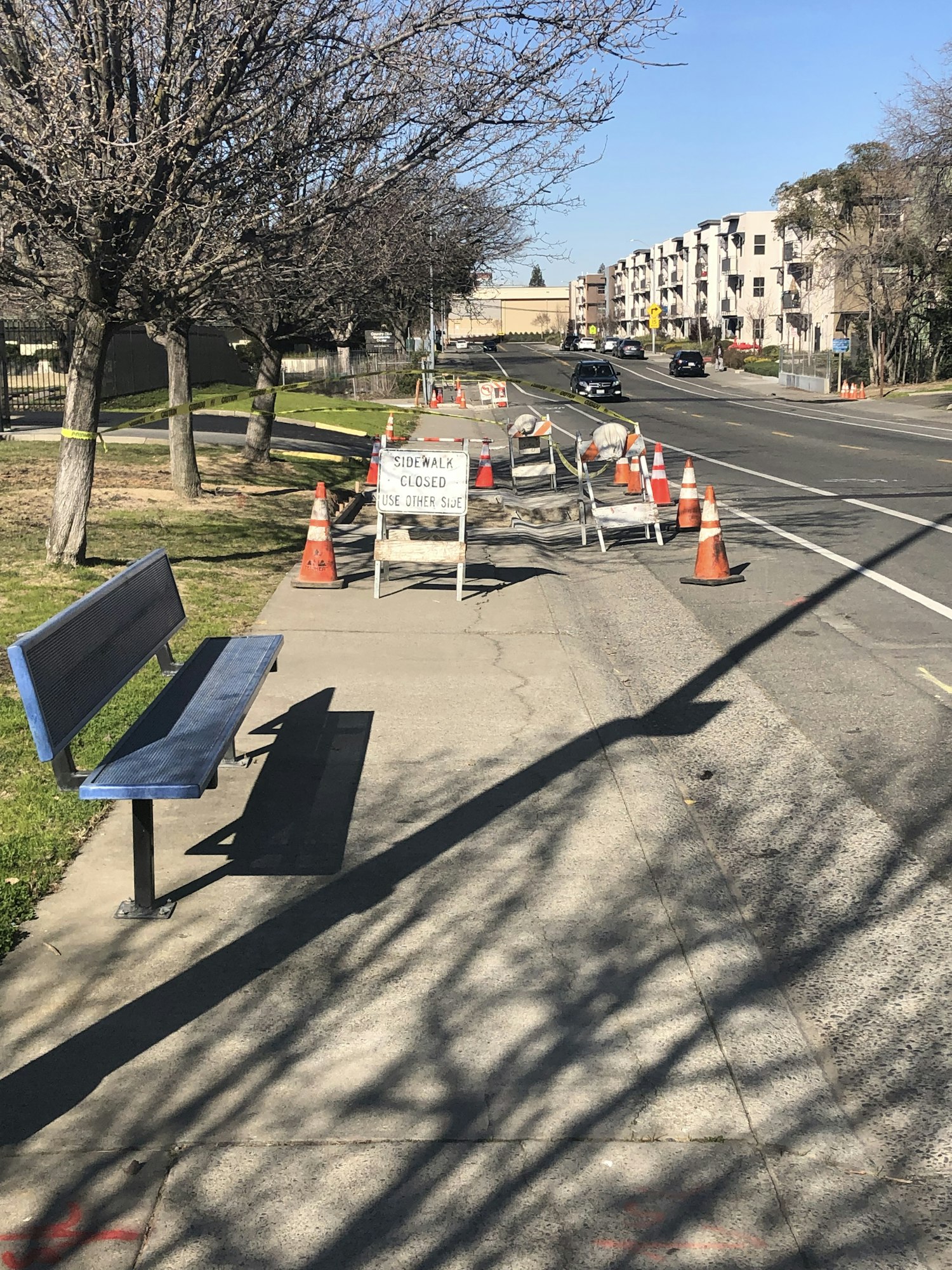 construction, cone, road, outdoors