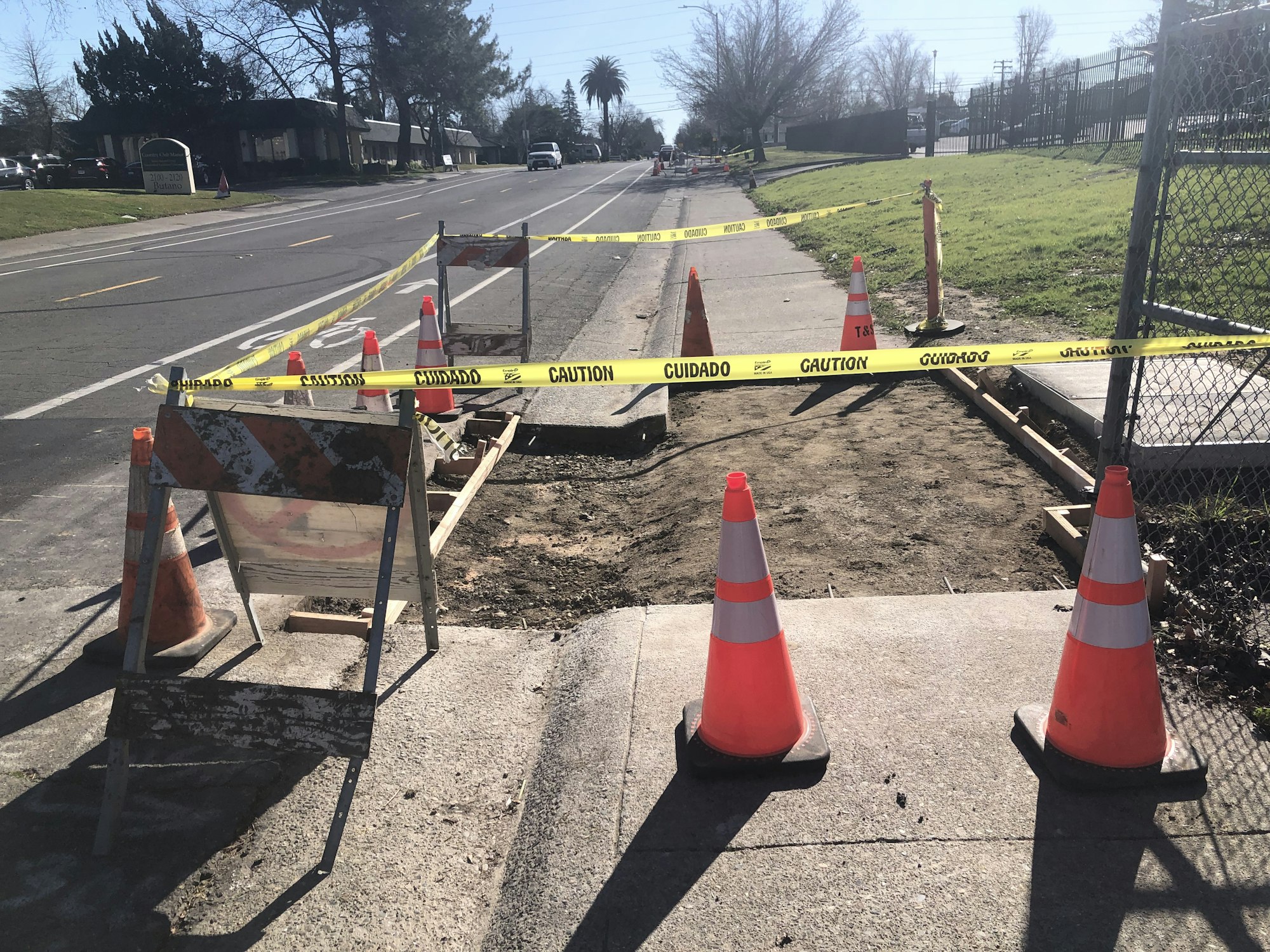 construction, cone, road, outdoors