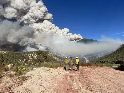 May contain: person and fire