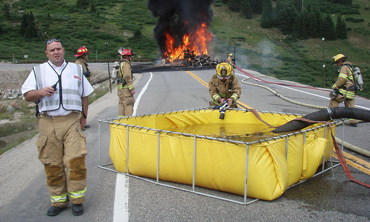 May contain: person and fire
