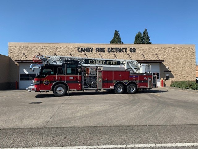 May contain: fire truck, transportation, truck, vehicle, and fire station
