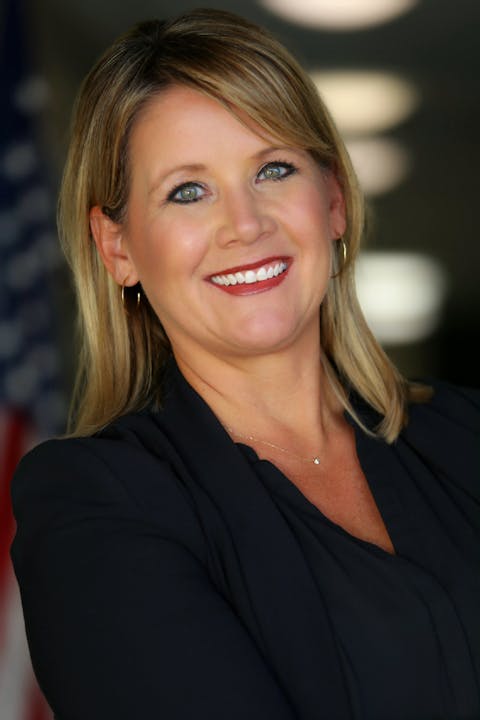 May contain: blonde, hair, person, face, head, photography, portrait, adult, female, woman, happy, smile, formal wear, clothing, and dress