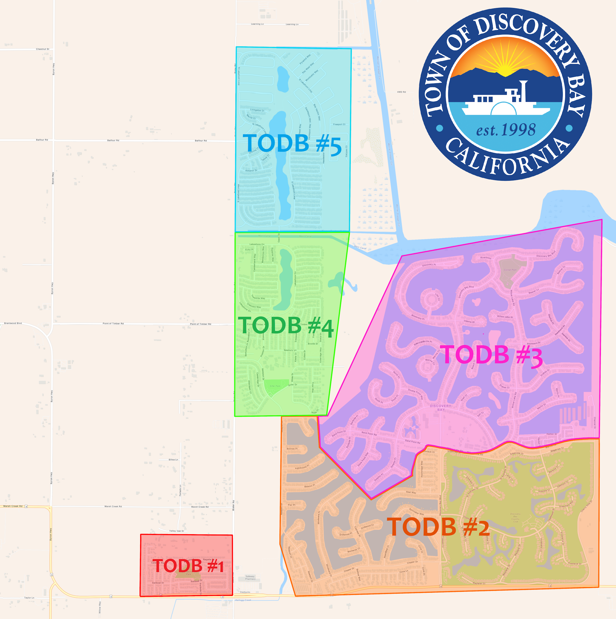 TODB Zones Map 2023