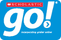The image shows the logo for Scholastic GO!, an educational platform.
