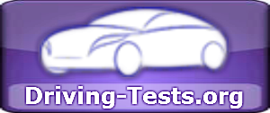 A logo with a car icon and "Driving-Tests.org" text.