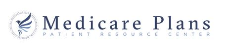 A logo with the text "Medicare Plans Patient Resource Center" alongside a graphic element.