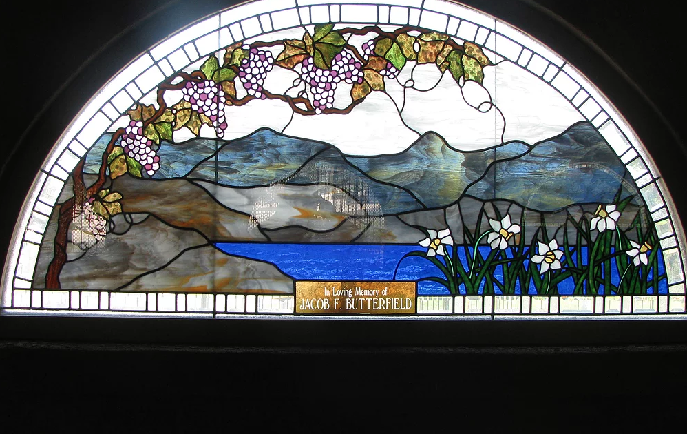 May contain: stained glass