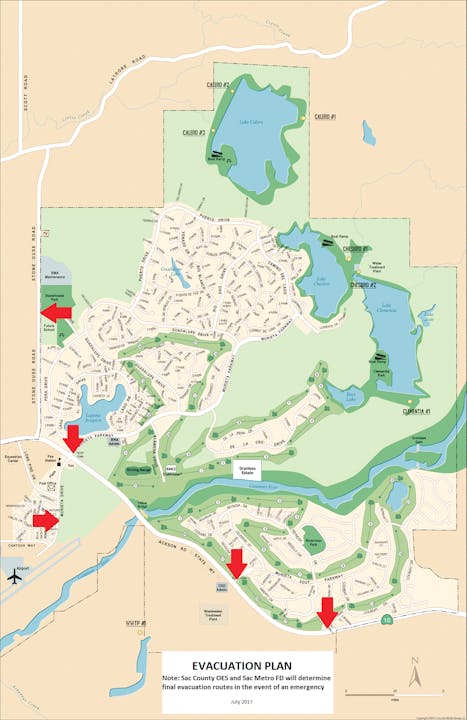 Map of Rancho Murietta