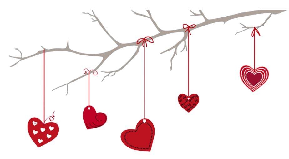 HEarts on a branch