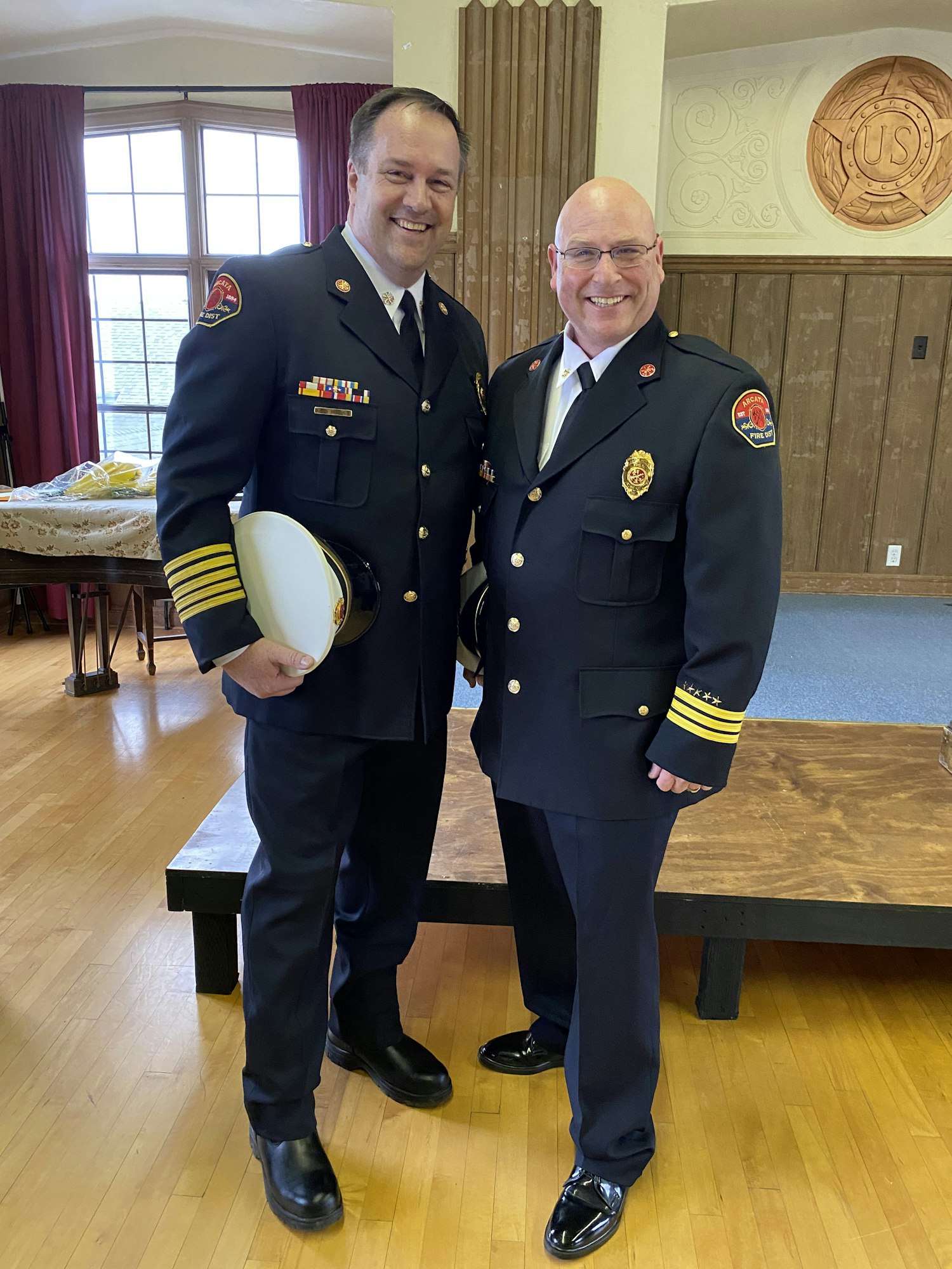 Chief Justin McDonald and Deputy Chief Chris Emmons.