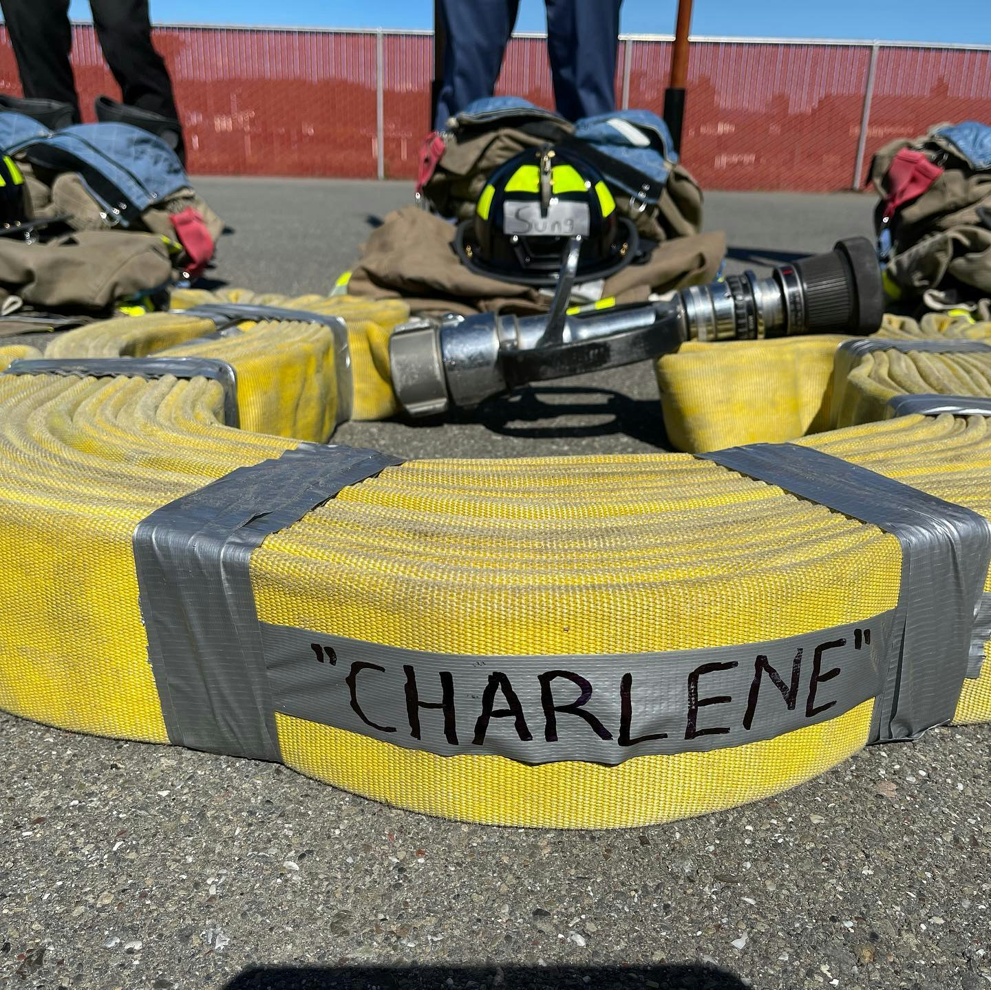 Fire hose and nozzle