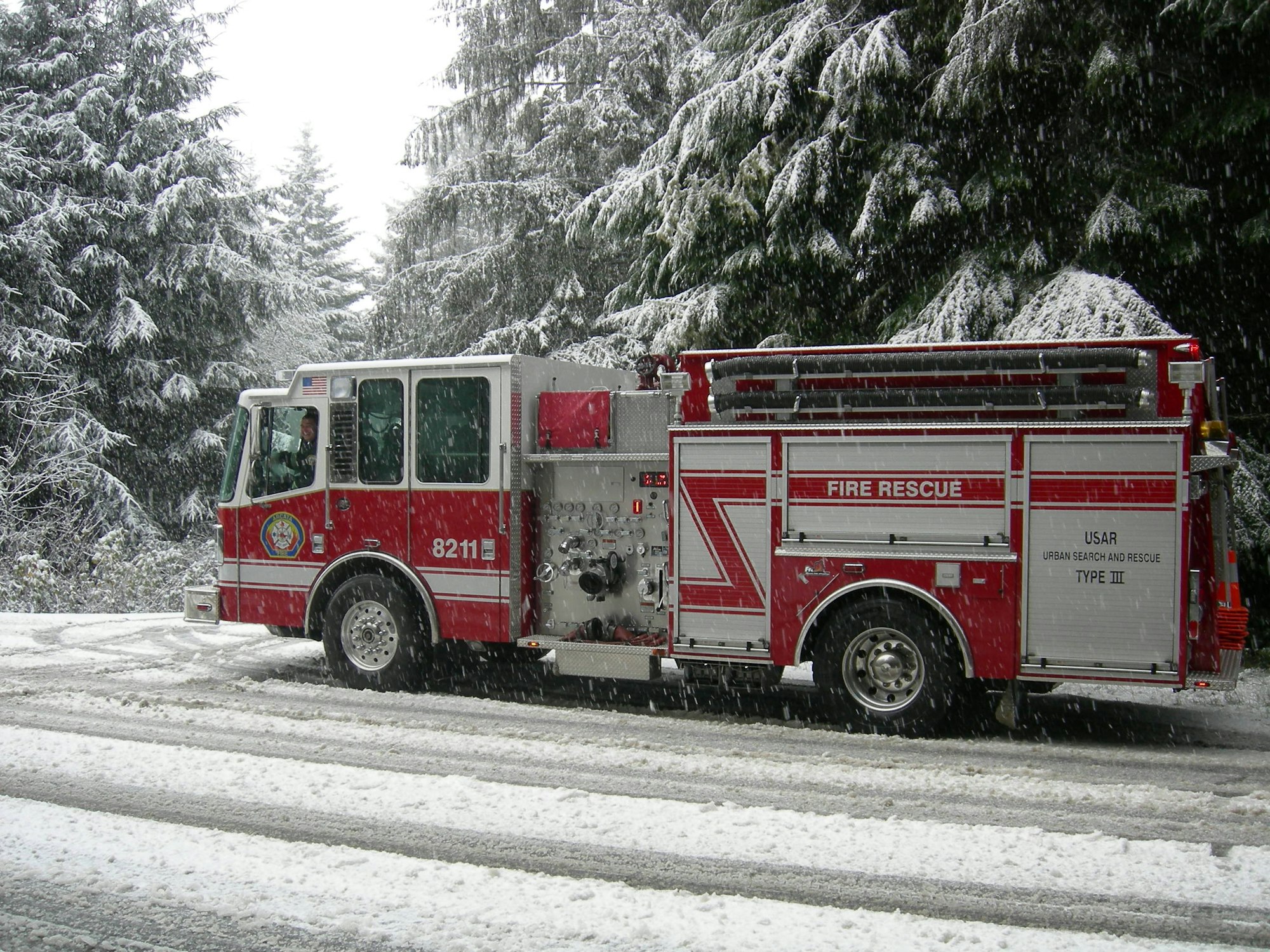 Type 1 engine in the snow.