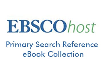 EBSCOhost logo with the text "Primary Search Reference eBook Collection."