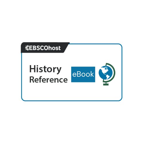 EBSCOhost History Reference eBook logo with a globe icon.