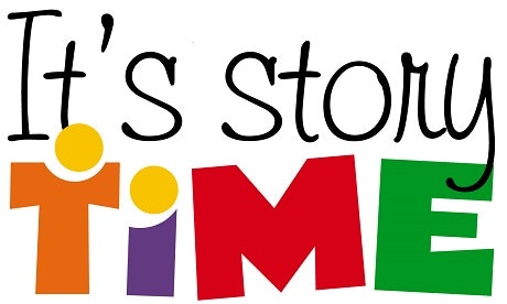 The image features the text "It's story TIME" in colorful, playful fonts.