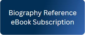 "Biography Reference eBook Subscription" text on a blue gradient background.