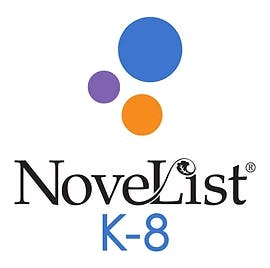 Logo with three circles and the text "NoveList K-8."