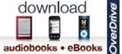 Devices for downloading audiobooks and eBooks, with "OverDrive" branding.