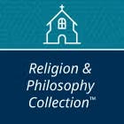 Icon of a church above the text "Religion & Philosophy Collection."