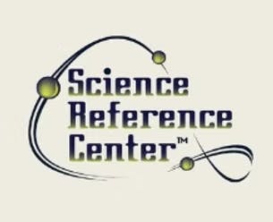 Logo with text "Science Reference Center" and an atomic orbit design.