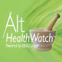 Green background with "Alt HealthWatch" logo and a mortar and pestle.