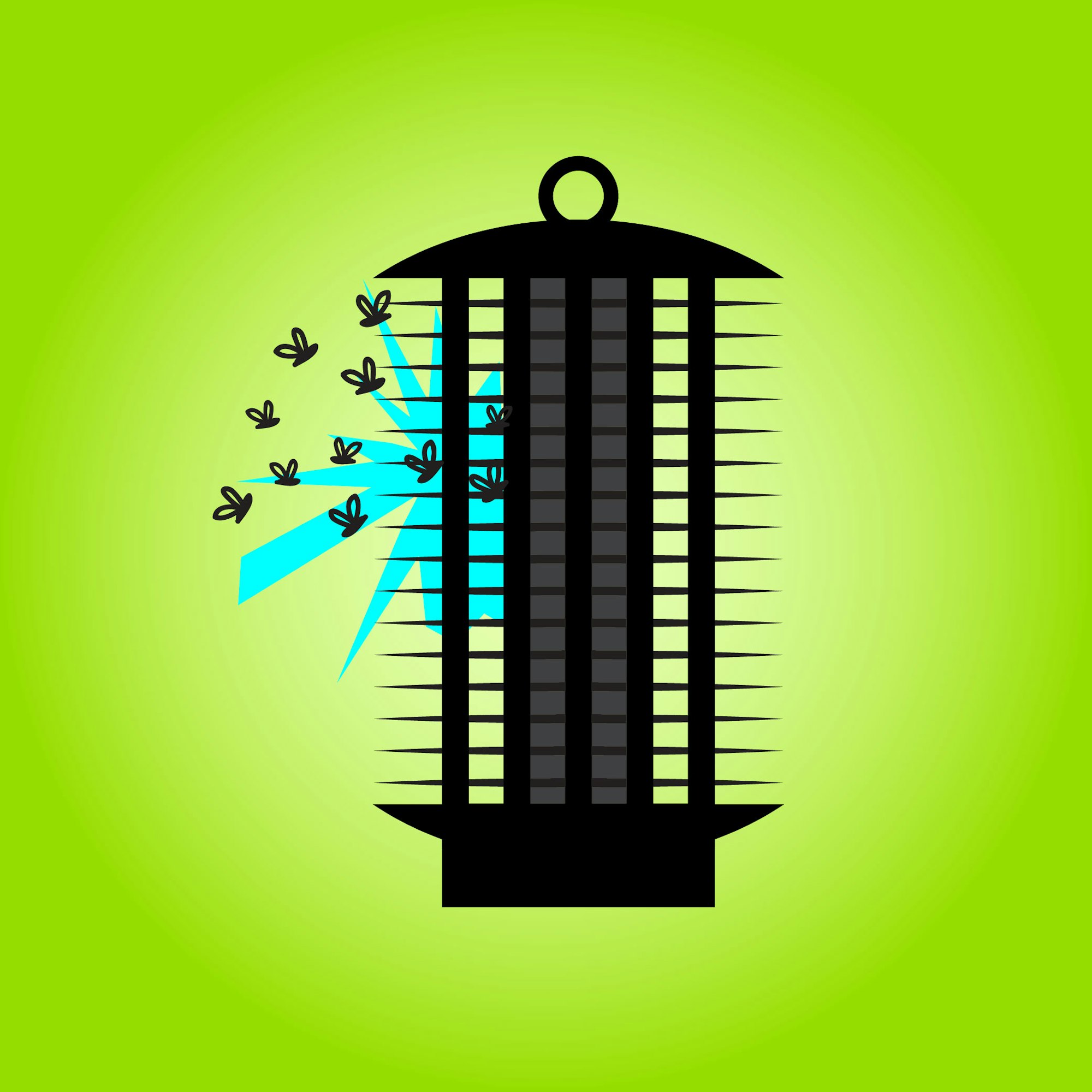 May contain: bug zapper, electricity