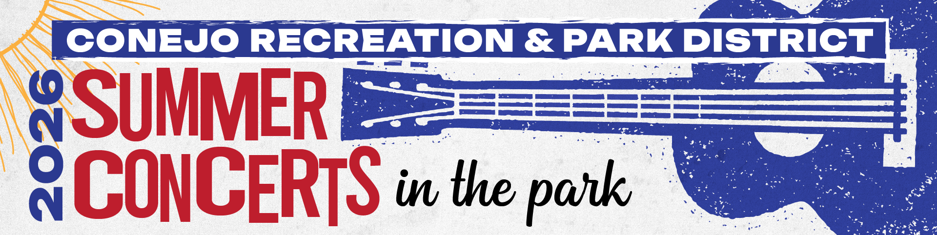Announcement for the 2026 Conejo Recreation & Park District Summer Concerts in the park.
