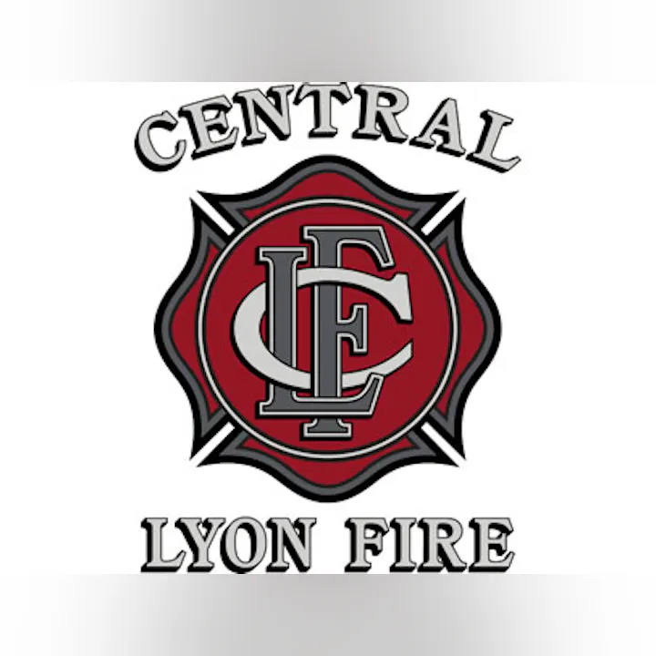 Central Lyon Fire emblem with interlocking letters "CLF" in the center.