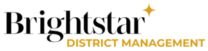 The image features the logo of "Brightstar District Management," highlighting the brand name and identifier with a star graphic.