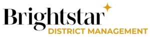 The image features the logo of "Brightstar District Management," highlighting the brand name and identifier with a star graphic.