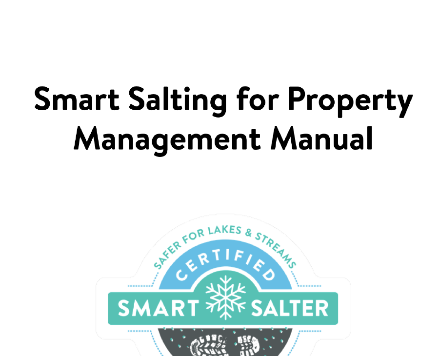 Cover of "Smart Salting for Property Management Manual" with certification seal.